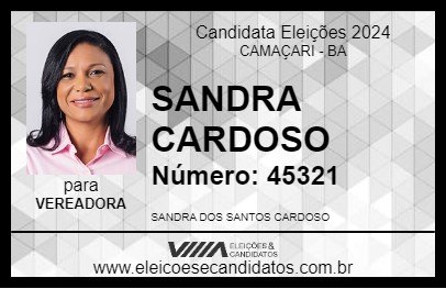 Candidato SANDRA CARDOSO 2024 - CAMAÇARI - Eleições