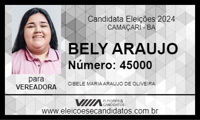 Candidato BELY ARAUJO 2024 - CAMAÇARI - Eleições