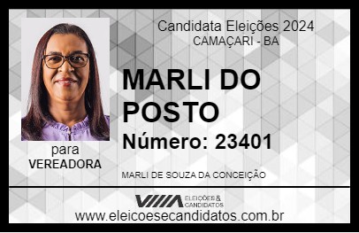 Candidato MARLI DO POSTO 2024 - CAMAÇARI - Eleições