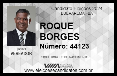 Candidato ROQUE BORGES 2024 - BUERAREMA - Eleições