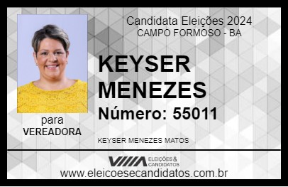 Candidato KEYSER MENEZES 2024 - CAMPO FORMOSO - Eleições