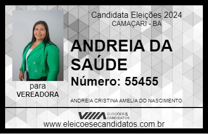 Candidato ANDREIA DA SAÚDE 2024 - CAMAÇARI - Eleições