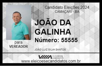 Candidato JOÃO DA GALINHA 2024 - CAMAÇARI - Eleições