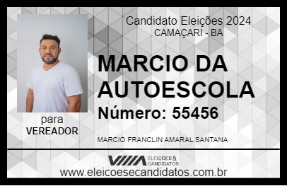 Candidato MARCIO DA AUTOESCOLA 2024 - CAMAÇARI - Eleições