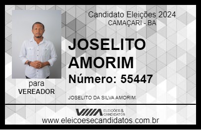 Candidato JOSELITO AMORIM 2024 - CAMAÇARI - Eleições