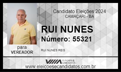 Candidato RUI NUNES 2024 - CAMAÇARI - Eleições