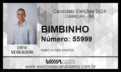 Candidato BIMBINHO 2024 - CAMAÇARI - Eleições