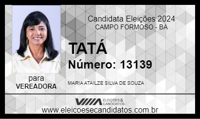 Candidato TATÁ 2024 - CAMPO FORMOSO - Eleições