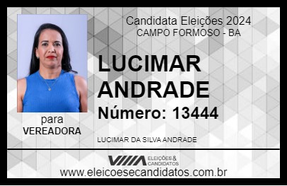 Candidato LUCIMAR ANDRADE 2024 - CAMPO FORMOSO - Eleições