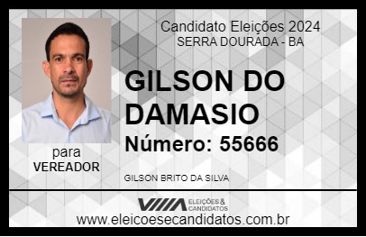 Candidato GILSON DO DAMASIO 2024 - SERRA DOURADA - Eleições