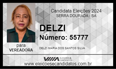 Candidato DELZI 2024 - SERRA DOURADA - Eleições