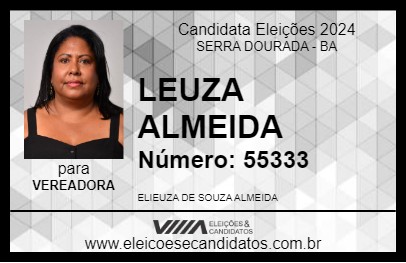 Candidato LEUZA ALMEIDA 2024 - SERRA DOURADA - Eleições