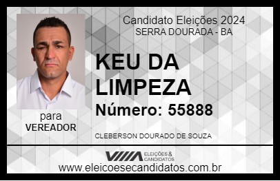 Candidato KEU DA LIMPEZA 2024 - SERRA DOURADA - Eleições