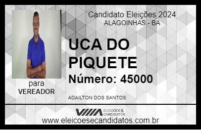 Candidato UCA DO PIQUETE 2024 - ALAGOINHAS - Eleições