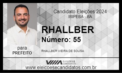 Candidato RHALLBER 2024 - IBIPEBA - Eleições