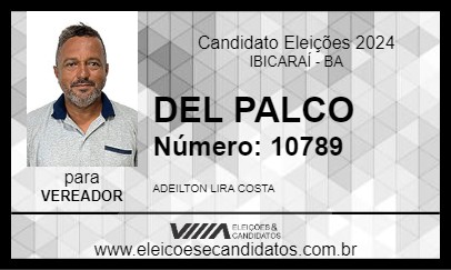 Candidato DEL PALCO 2024 - IBICARAÍ - Eleições