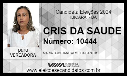 Candidato CRIS 2024 - IBICARAÍ - Eleições