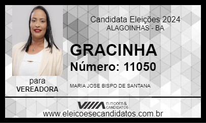 Candidato GRACINHA 2024 - ALAGOINHAS - Eleições