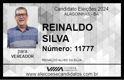 Candidato REINALDO SILVA 2024 - ALAGOINHAS - Eleições