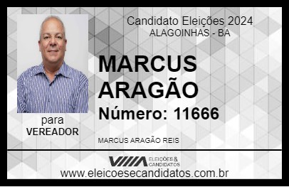 Candidato MARCUS ARAGÃO 2024 - ALAGOINHAS - Eleições