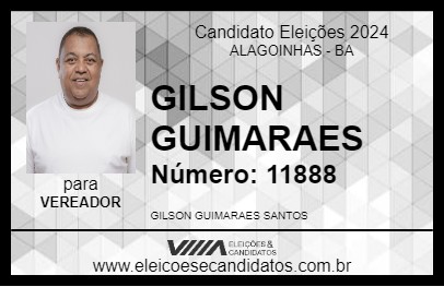 Candidato GILSON GUIMARAES 2024 - ALAGOINHAS - Eleições