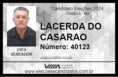 Candidato LACERDA DO CASARAO 2024 - ITABELA - Eleições