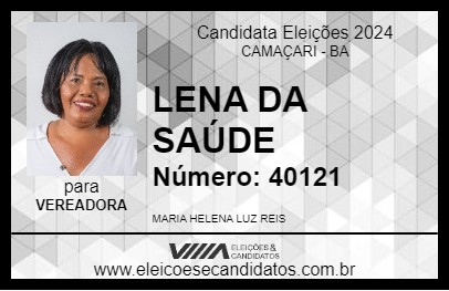 Candidato LENA DA SAÚDE 2024 - CAMAÇARI - Eleições