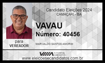 Candidato VAVAU 2024 - CAMAÇARI - Eleições