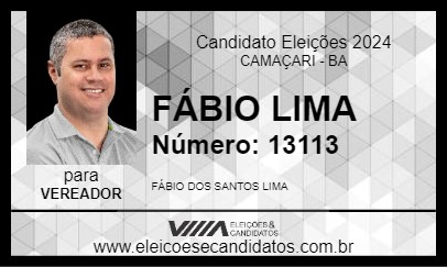 Candidato FÁBIO LIMA 2024 - CAMAÇARI - Eleições