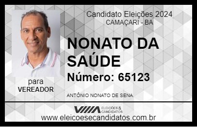 Candidato NONATO DA SAÚDE 2024 - CAMAÇARI - Eleições