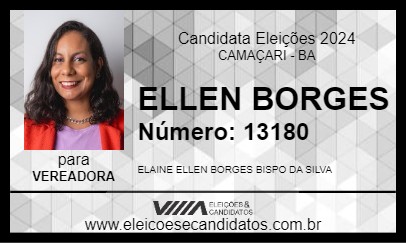 Candidato ELLEN BORGES 2024 - CAMAÇARI - Eleições