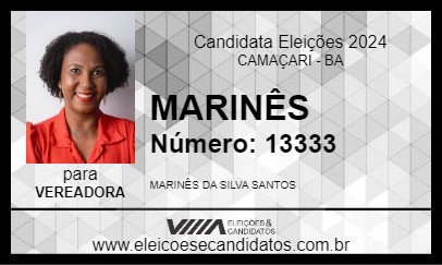 Candidato MARINÊS 2024 - CAMAÇARI - Eleições