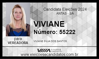 Candidato VIVIANE 2024 - ANTAS - Eleições