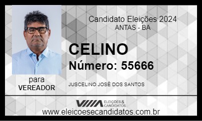 Candidato CELINO 2024 - ANTAS - Eleições