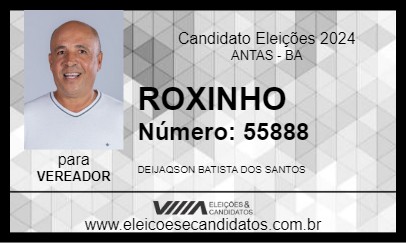 Candidato ROXINHO 2024 - ANTAS - Eleições