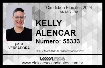 Candidato KELLY ALENCAR 2024 - ANTAS - Eleições