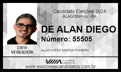 Candidato DE ALAN DIEGO 2024 - ALAGOINHAS - Eleições