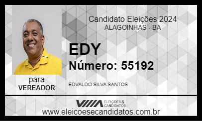 Candidato EDY 2024 - ALAGOINHAS - Eleições