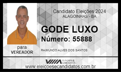 Candidato GODE LUXO 2024 - ALAGOINHAS - Eleições