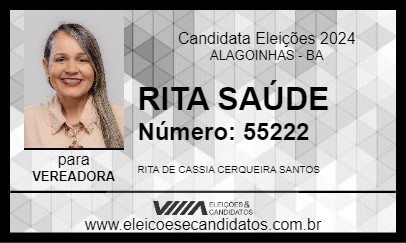 Candidato RITA SAÚDE 2024 - ALAGOINHAS - Eleições