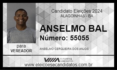 Candidato ANSELMO BAL 2024 - ALAGOINHAS - Eleições