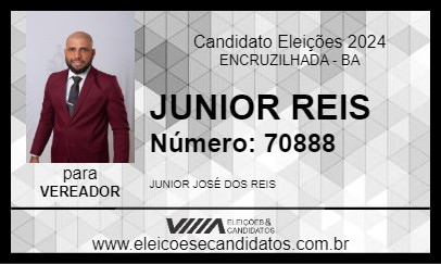 Candidato JUNIOR REIS 2024 - ENCRUZILHADA - Eleições