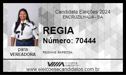 Candidato REGIA 2024 - ENCRUZILHADA - Eleições