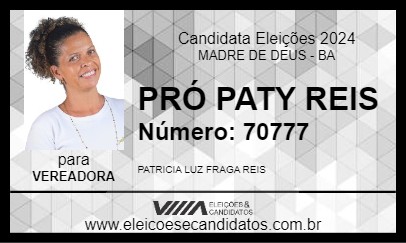 Candidato PRÓ PATY REIS 2024 - MADRE DE DEUS - Eleições