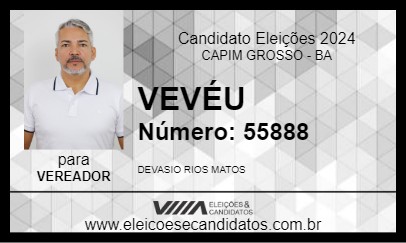 Candidato VEVÉU 2024 - CAPIM GROSSO - Eleições