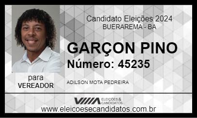 Candidato GARÇON PINO 2024 - BUERAREMA - Eleições