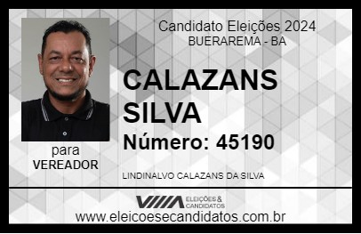 Candidato CALAZANS SILVA 2024 - BUERAREMA - Eleições