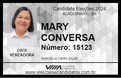 Candidato MARY  CONVERSA 2024 - ALAGOINHAS - Eleições