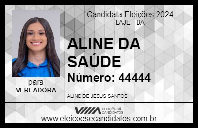 Candidato ALINE DA SAÚDE 2024 - LAJE - Eleições