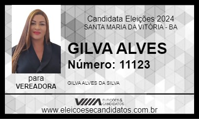 Candidato GILVA ALVES 2024 - SANTA MARIA DA VITÓRIA - Eleições